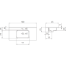 Раковина мебельная CERSANIT ESTETICA 100 68922